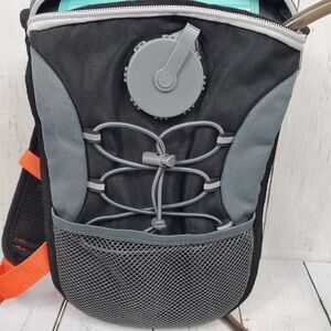 Avalanche Hydration Backpack 1L Water Bladder Orange Gray Hiking Cycling Running